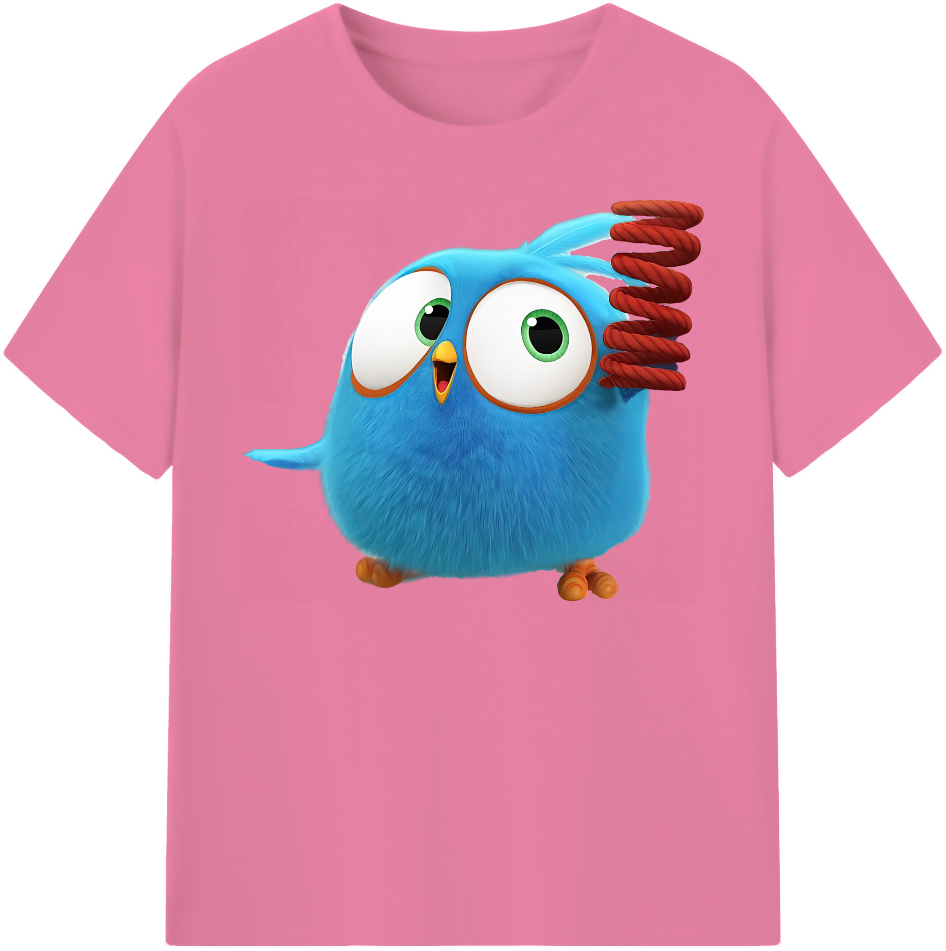 （画像用） Angry Birds アングリーバード 綿100％半袖Tシャツ（フロントプリント）